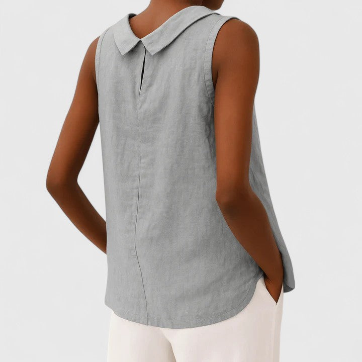 Chic Womens Top With Sculptural Neckline 4