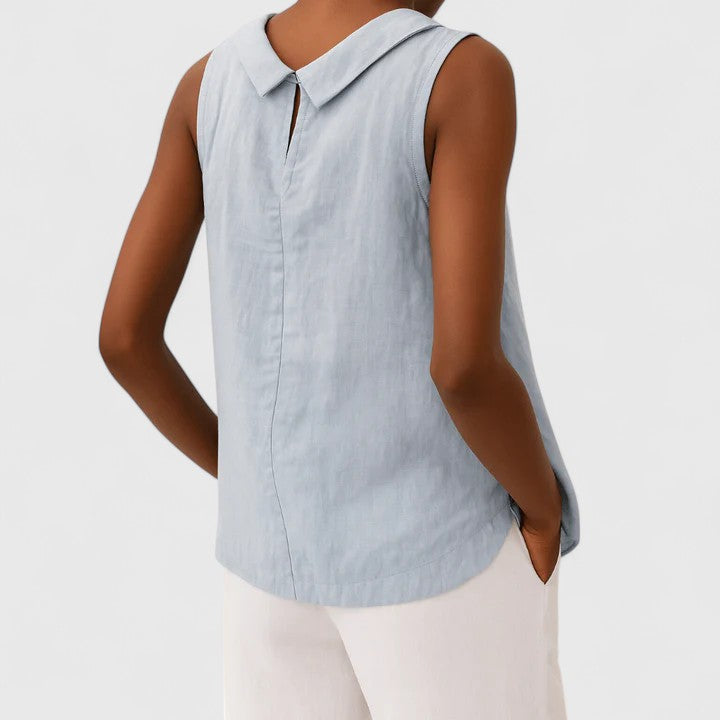 Chic Womens Top With Sculptural Neckline 5