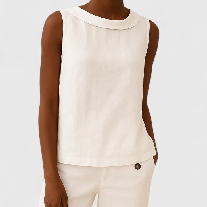 Chic Womens Top With Sculptural Neckline 6