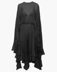 Chiffon Dress With Cloak Long Sleeve Maxi Shift Style For Casual Events 7