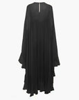 Chiffon Dress With Cloak Long Sleeve Maxi Shift Style For Casual Events 8