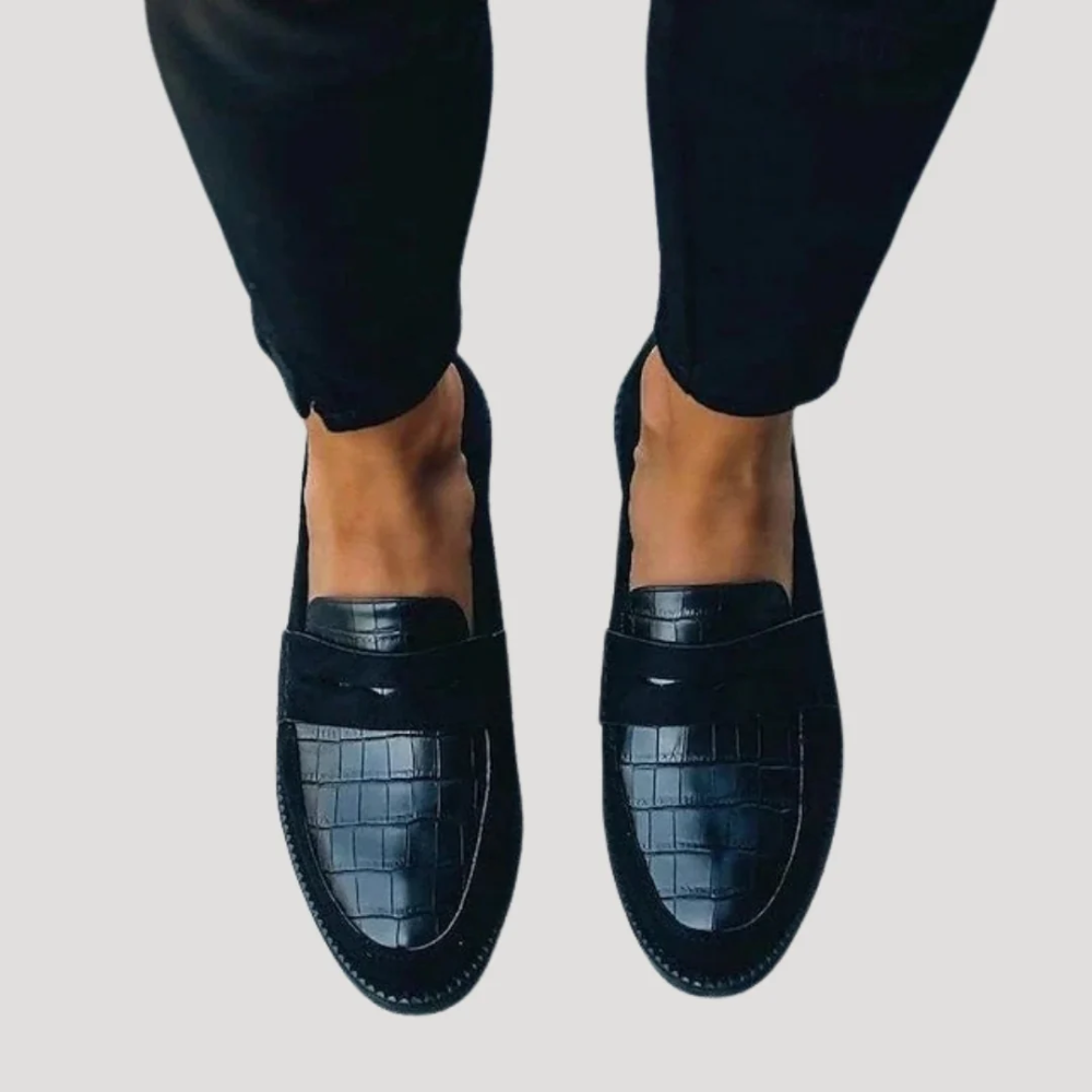 Classic Black Loafers For Women, Chic Comfort 1