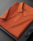 Classic Men's Polo Shirt With Textured Design 0