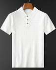 Classic Men's Polo Shirt With Textured Design 1
