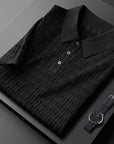 Classic Men's Polo Shirt With Textured Design 2