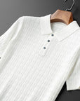 Classic Men's Polo Shirt With Textured Design 5