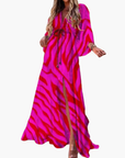 Colorful Maxi Dress Floral Print Lightweight Summer Casual Women's 2