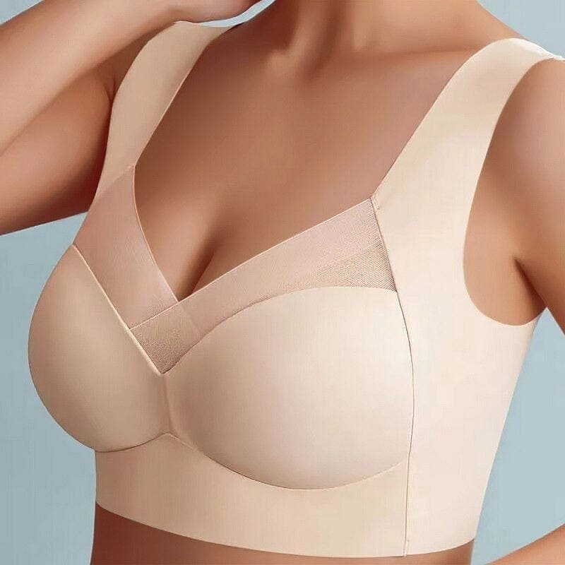 Comfort Bra Wireless Design Natural Cup Breathable Stretchy Material Women 5