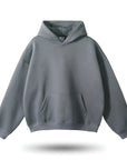 Steel grey weighted hoodie with cosy comfort fit