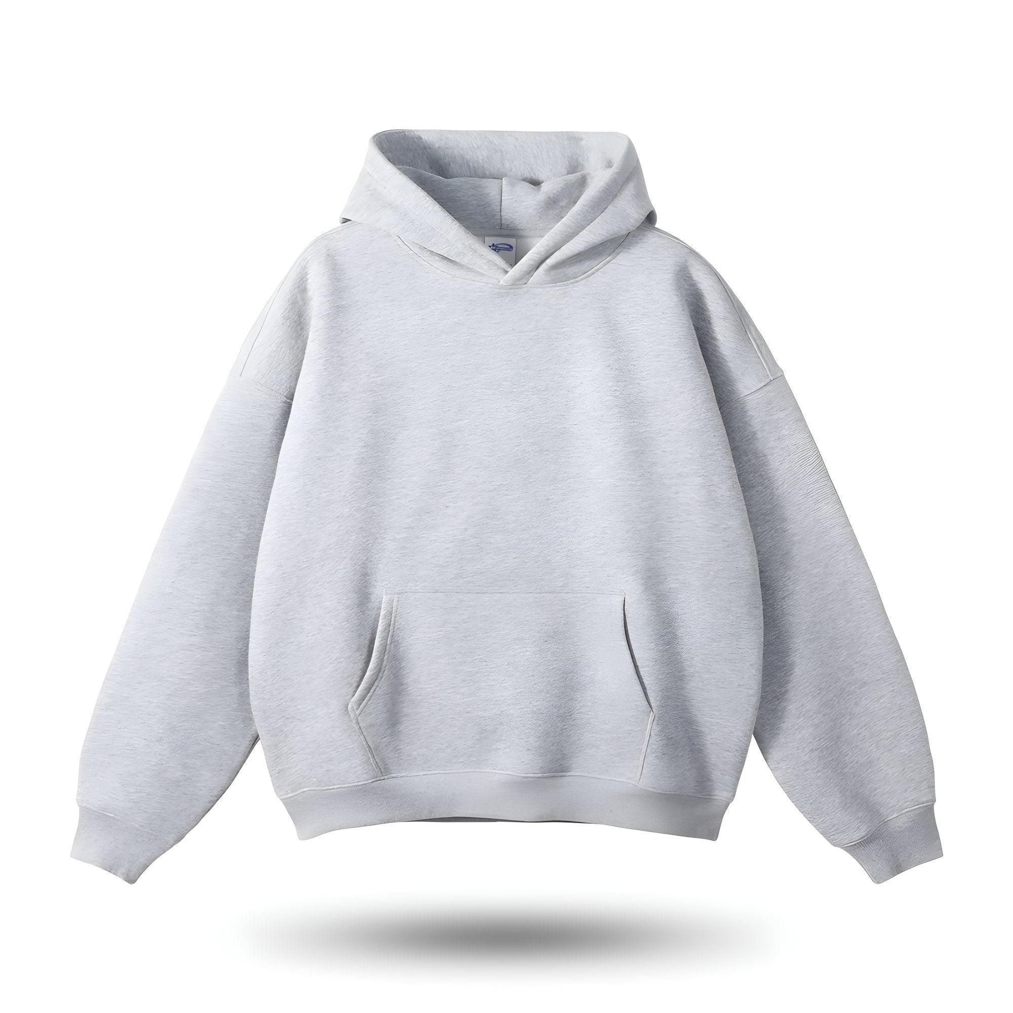 Steel grey weighted hoodie with cosy comfort fit