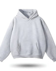 Steel grey weighted hoodie with cosy comfort fit