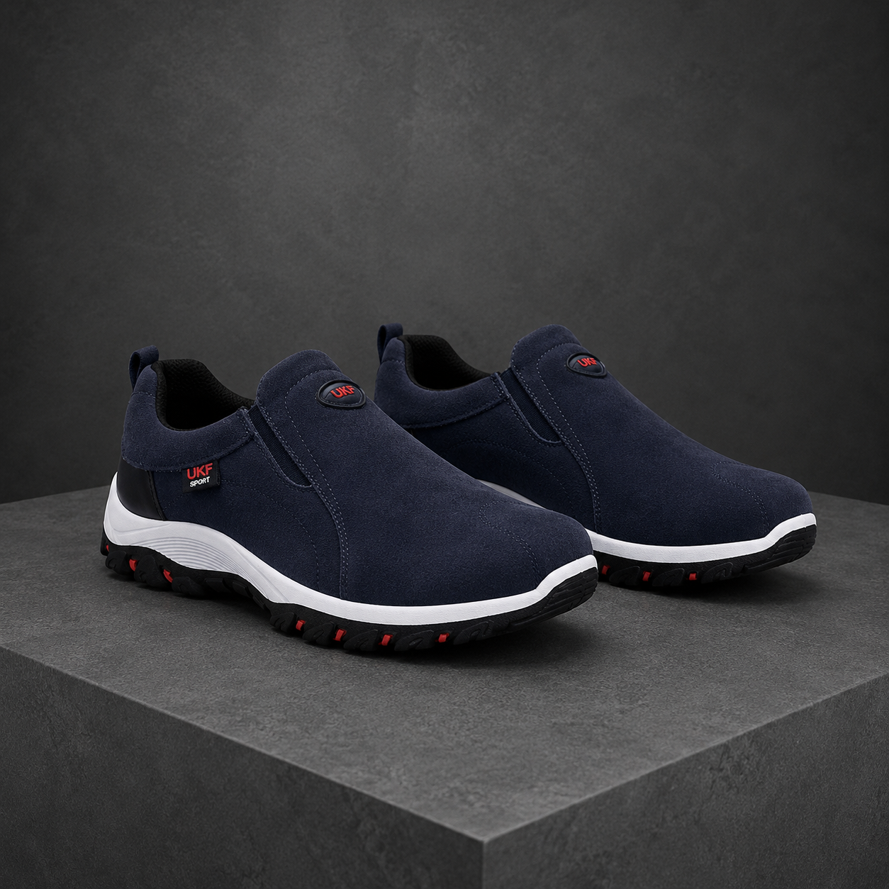 Men's camel slip-on outdoor sneakers