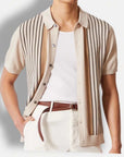 Men’s men's knitted polo top