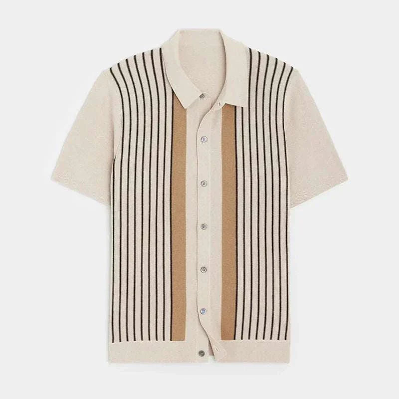 Men’s men's knitted polo top