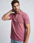 Men’s men's casual polo shirt vintage wash