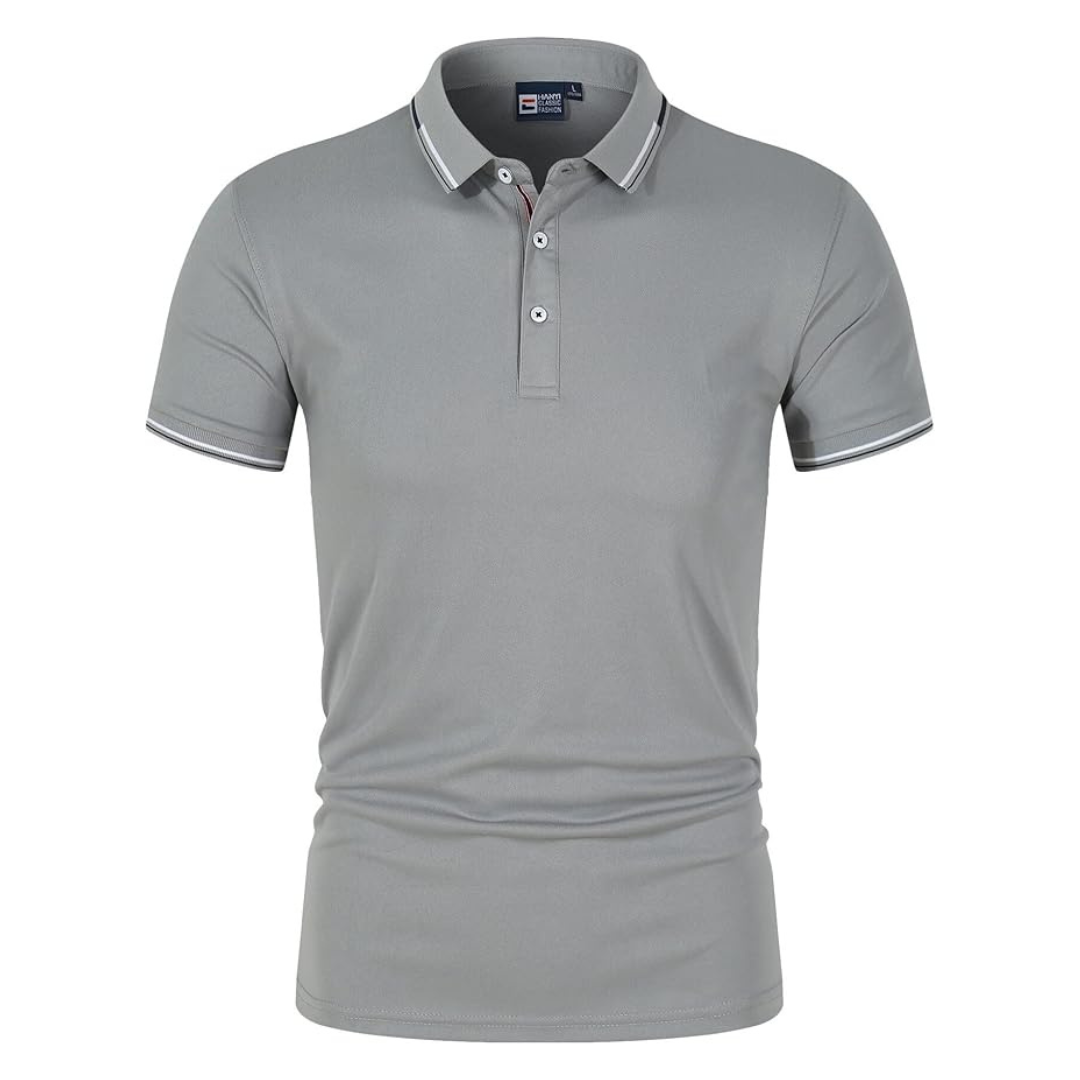 Men’s men's polo shirt contrast trim
