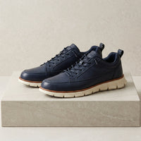Adrian | Men's Leather Casual Sneakers Lace-Up