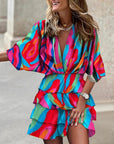 Dresses For Women Boho Ruffle Mini Sundress 4