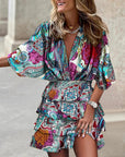 Dresses For Women Boho Ruffle Mini Sundress 5