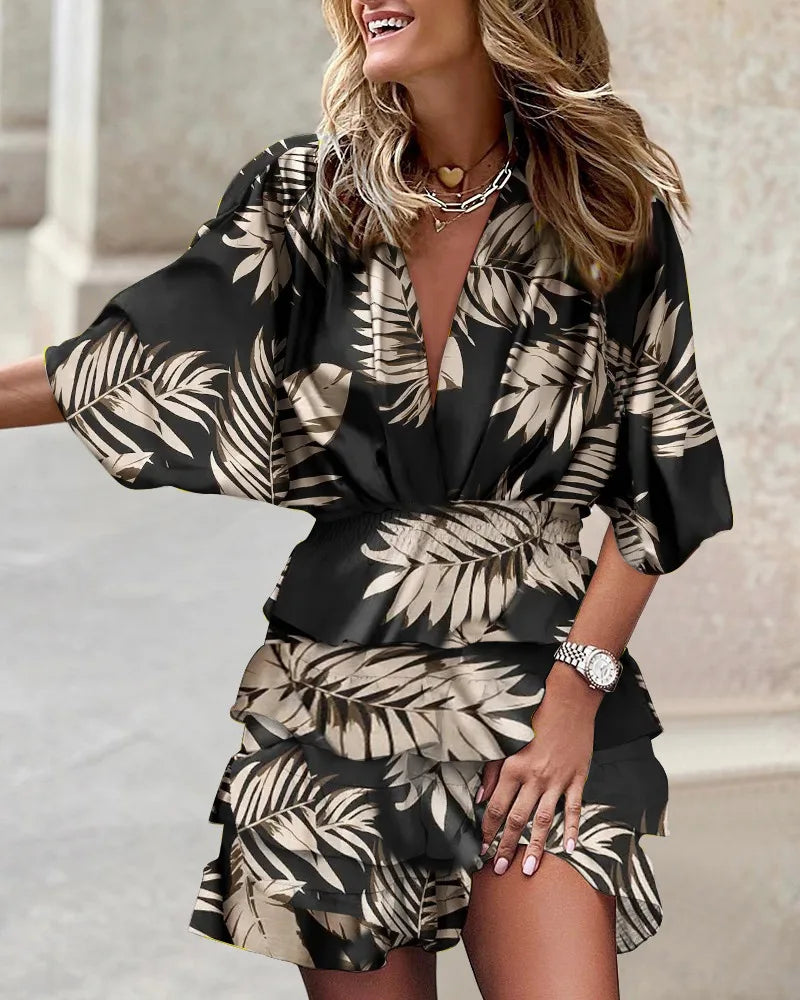 Dresses For Women Boho Ruffle Mini Sundress 6