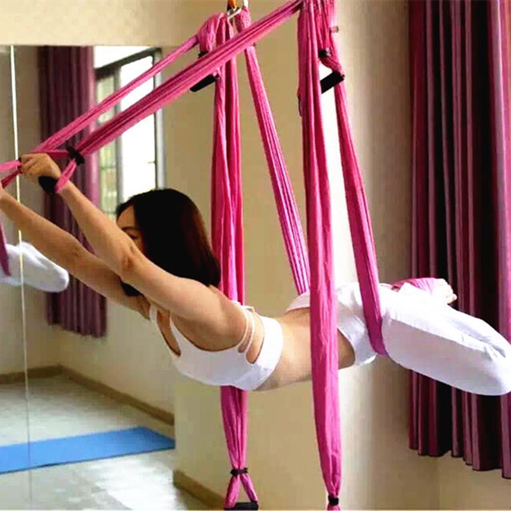 Durable Aerial Hammock for Fitness Enthusiasts Lightweight Versatile Yoga Use 3