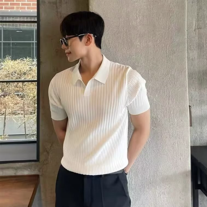 Effortless Men's Polo Shirt Classic Relaxed Fit 6