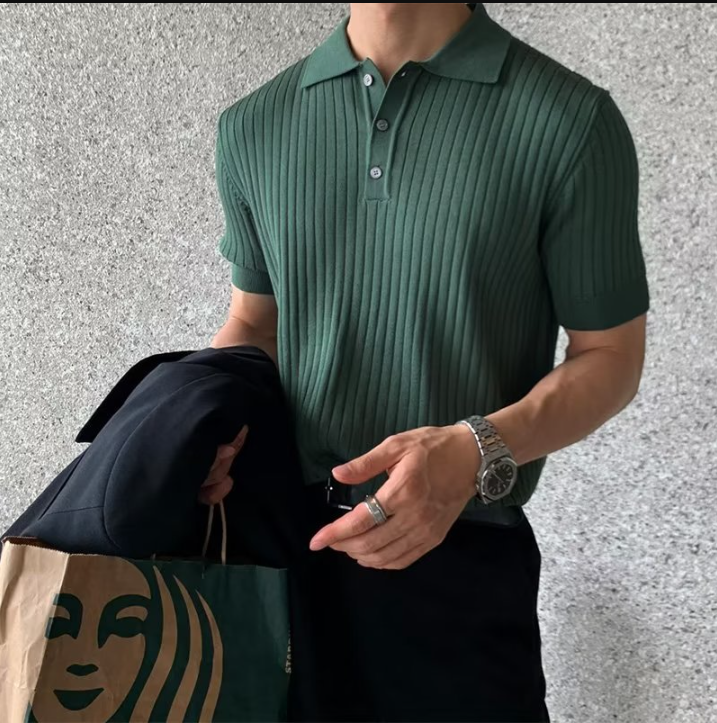 Effortless Men's Polo Shirt Classic Relaxed Fit 8