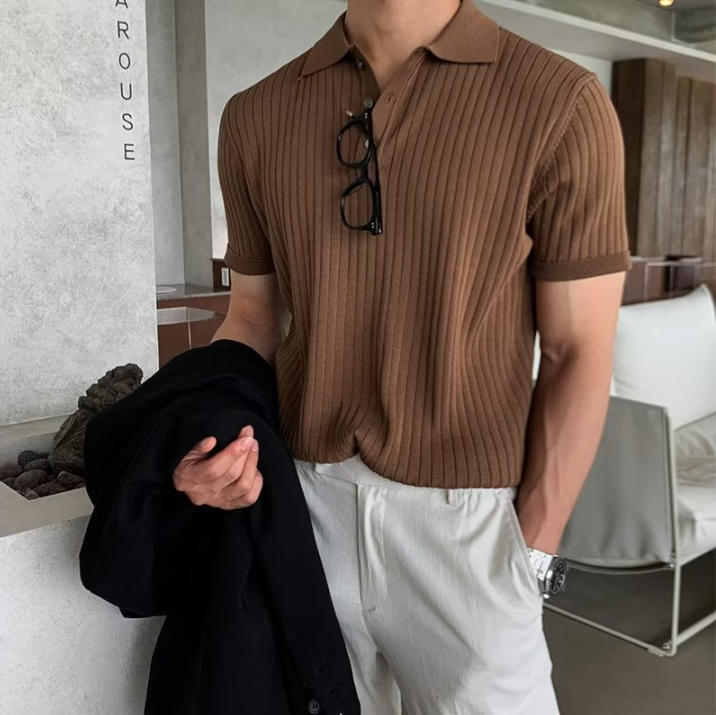 Effortless Men's Polo Shirt Classic Relaxed Fit 9
