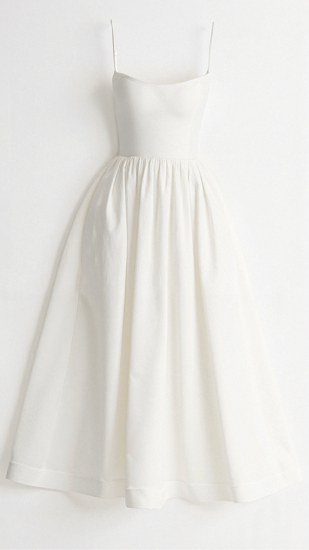 Effortless Women's Midi Dress With Spaghetti Straps 0