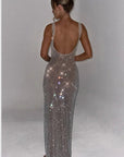 Elegant Crystal Embellished Evening Gown 2