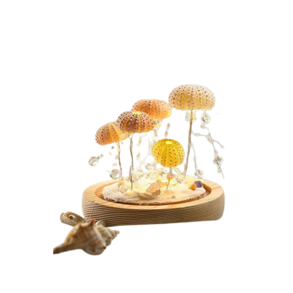 Elegant Glass Table Lamp for Living Room DIY Design Battery Operated Cordless 3