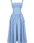 Elegant Pleated Midi Sundress for Special Occasions 6