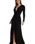 Elegant Pleated V-Neck Midi Dress 4