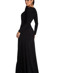 Elegant Pleated V-Neck Midi Dress 5