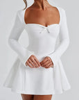 Elegant Sweetheart Neckline A-Line Dress with Tulle Skirt 10