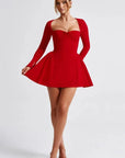 Elegant Sweetheart Neckline A-Line Dress with Tulle Skirt 3
