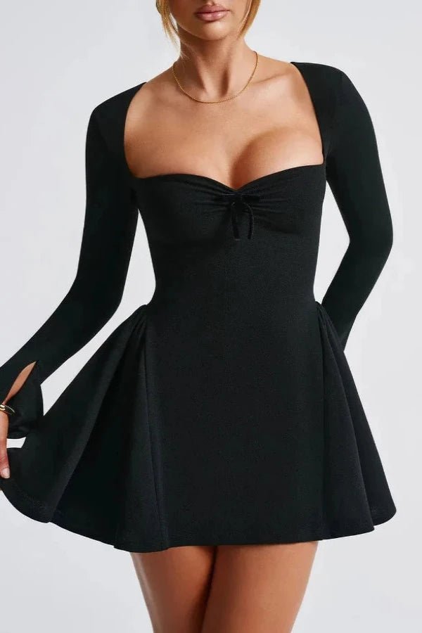 Elegant Sweetheart Neckline A-Line Dress with Tulle Skirt 7