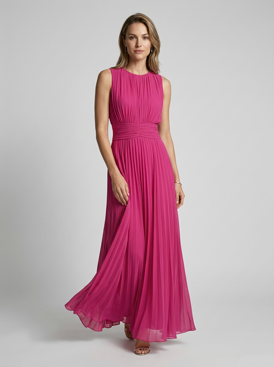 Women’s light blue women's flowing sleeveless maxi dress