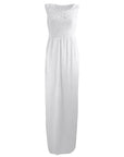 Ella | Maternity Dress Lace Belted Long Length 2