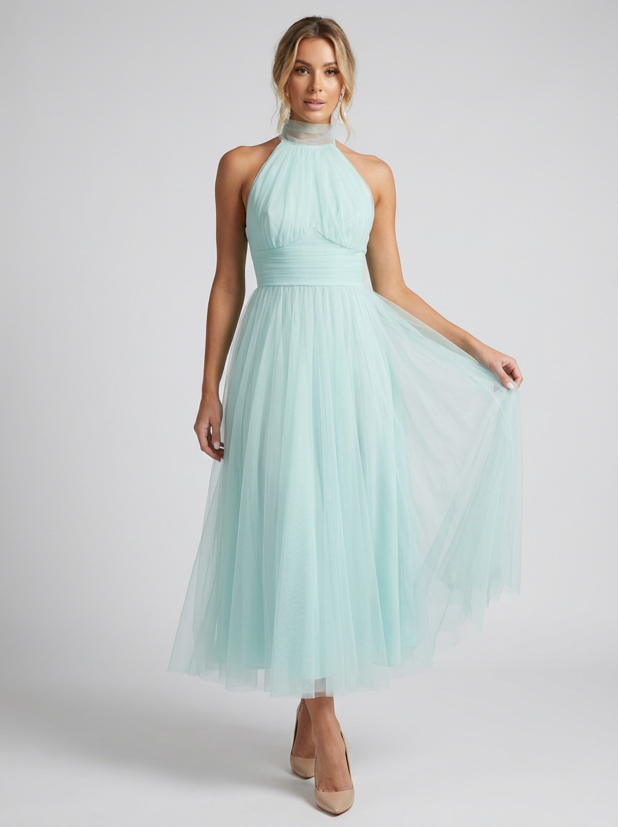 Women’s women's halterneck maxi dress