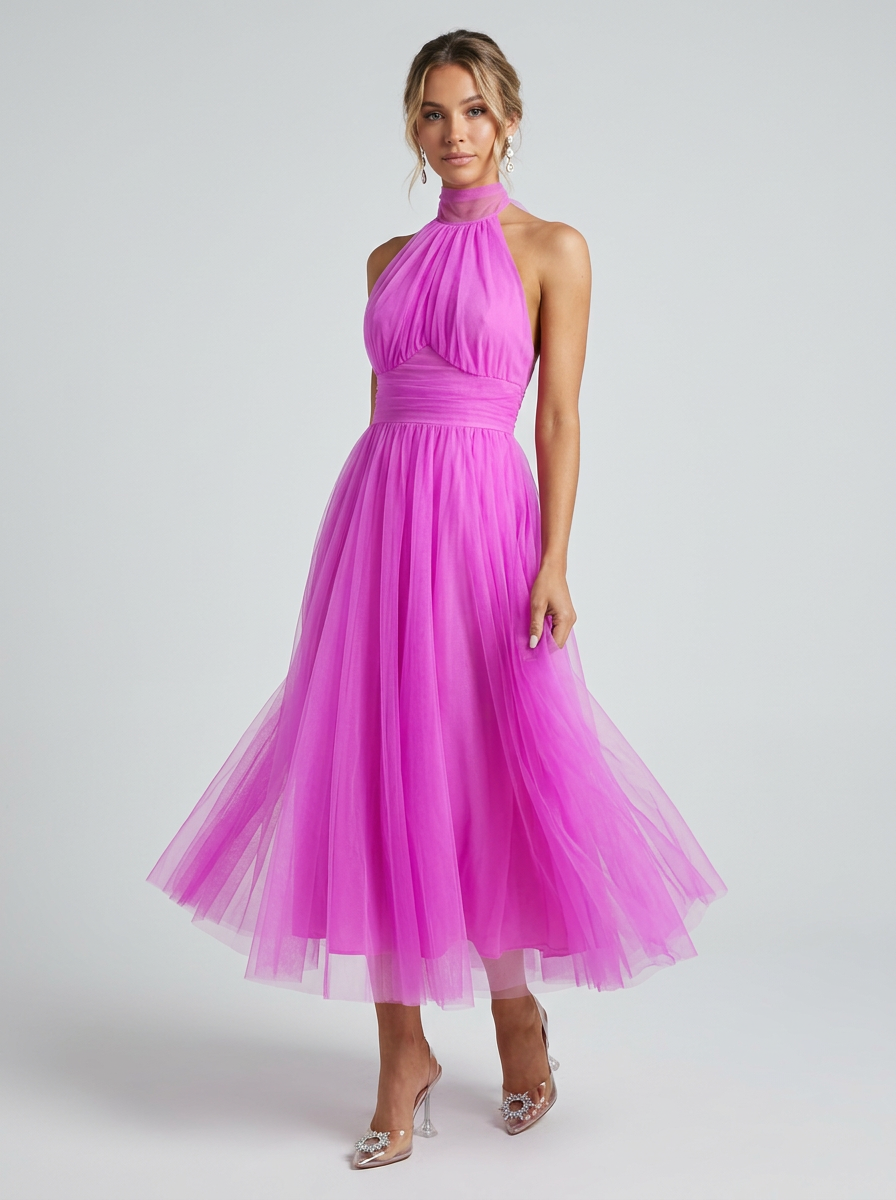 Women’s women's halterneck maxi dress