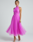 Women’s women's halterneck maxi dress