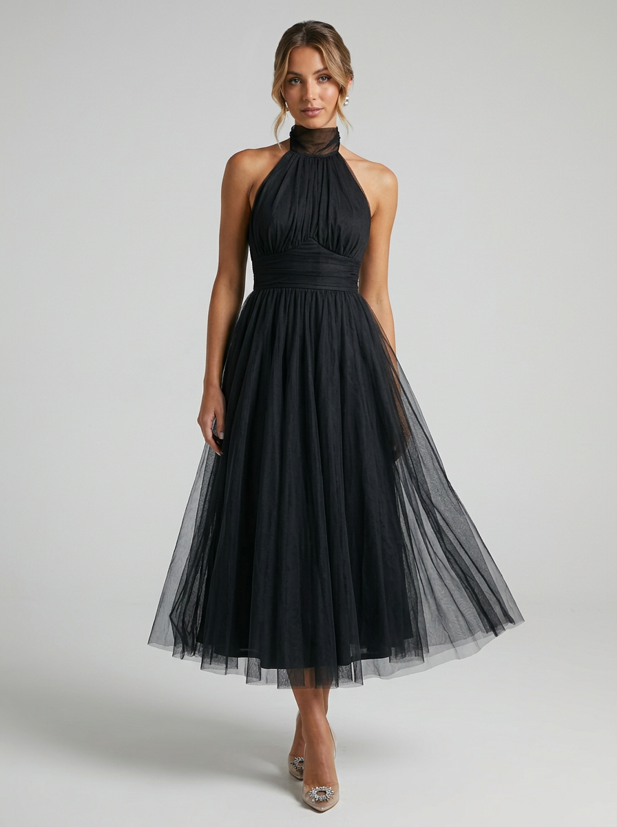 Women’s women's halterneck maxi dress