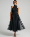Women’s women's halterneck maxi dress
