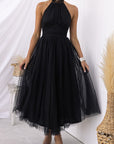 Women’s women's halterneck maxi dress