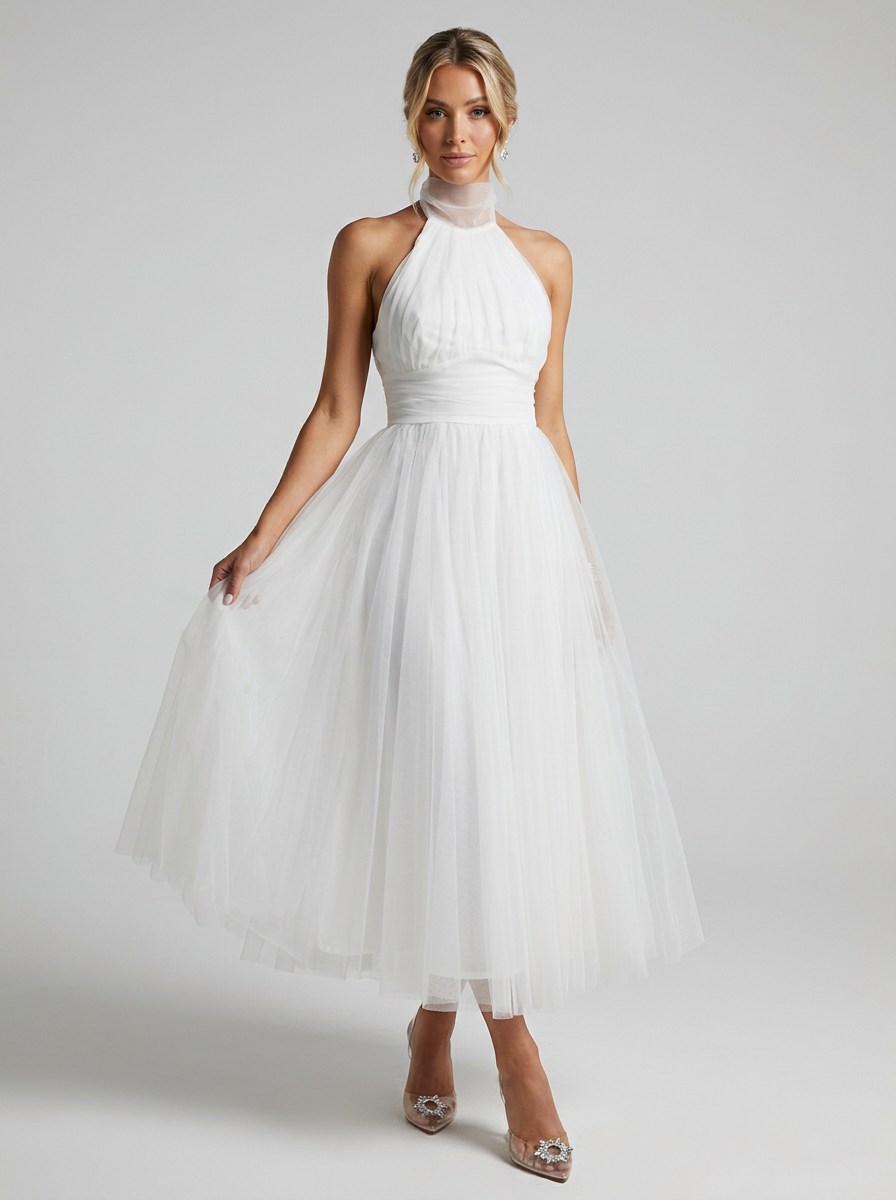 Women’s women's halterneck maxi dress