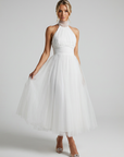 Women’s women's halterneck maxi dress
