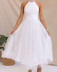 Women’s women's halterneck maxi dress