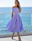 Women’s women's off-shoulder midi dress