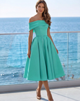 Women’s women's off-shoulder midi dress